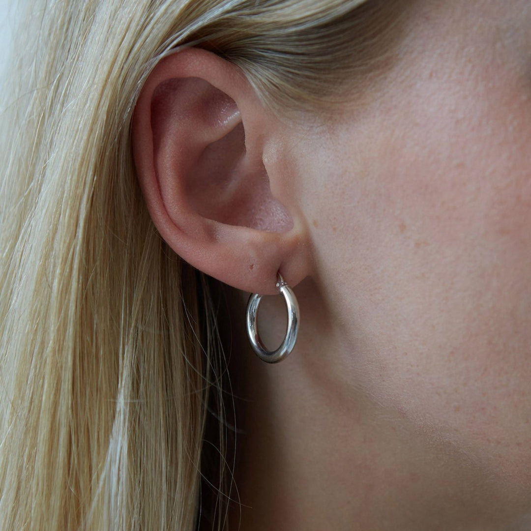 Earrings "Camille Hoops 21 mm" 925 Silver