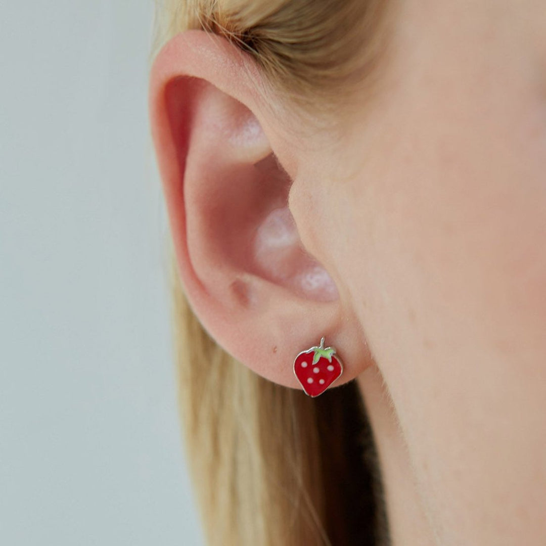 Earrings "Strawberry" 925 Silver