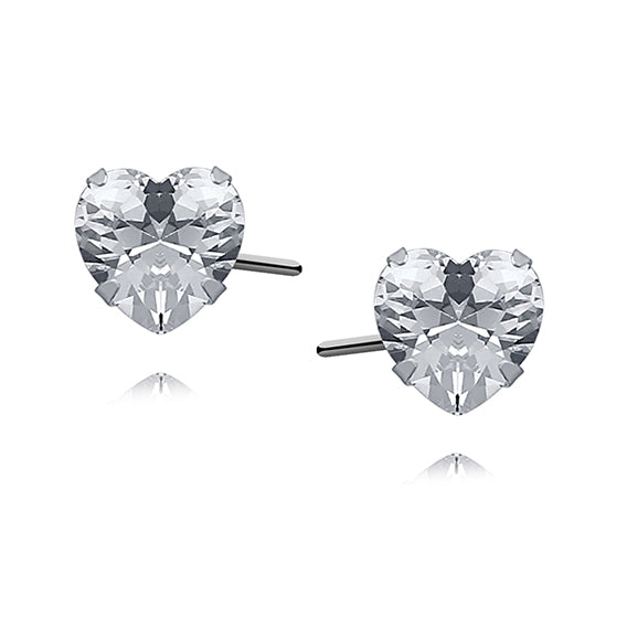 Earrings "Bling heart" Silver 925