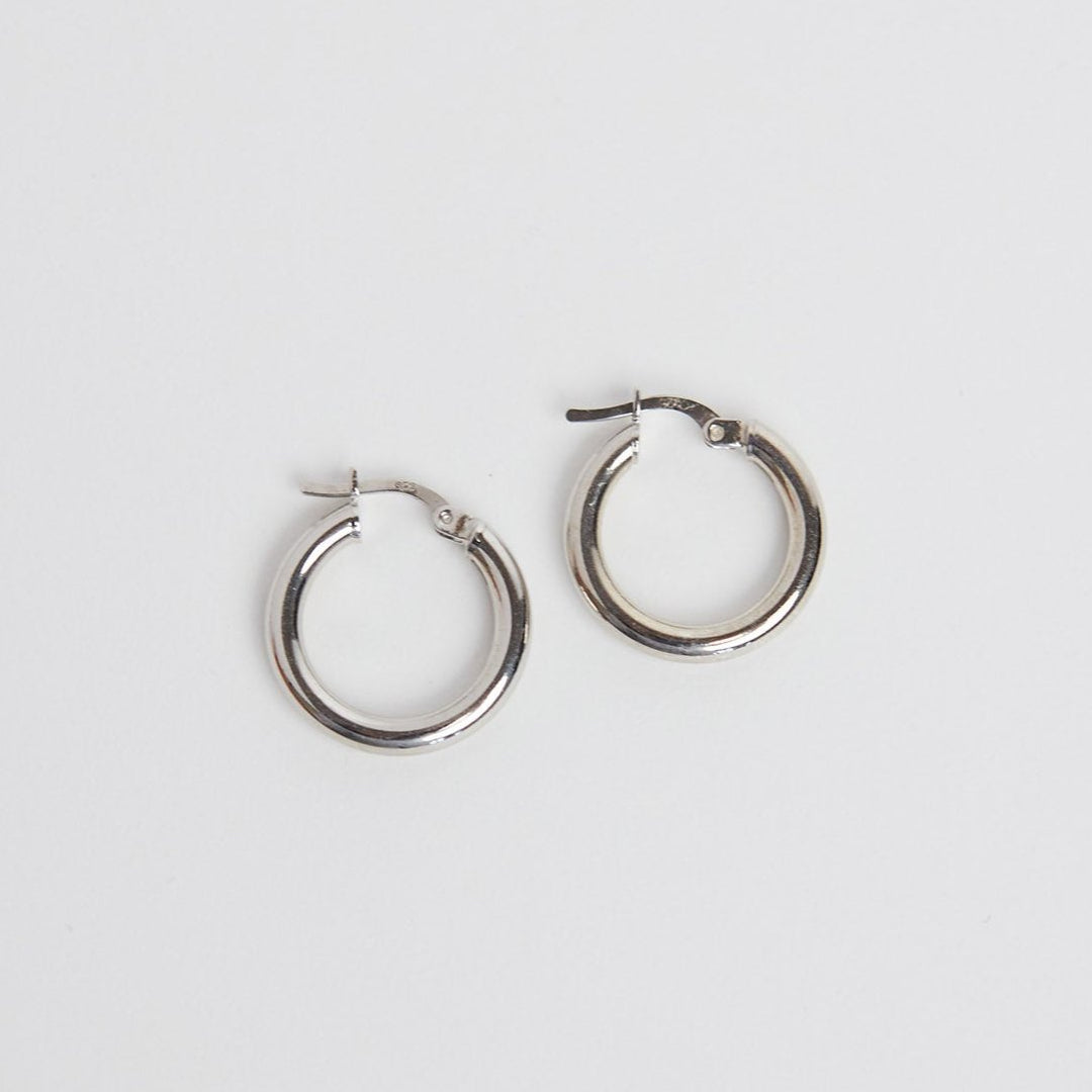 Earrings "Camille Hoops 21 mm" 925 Silver