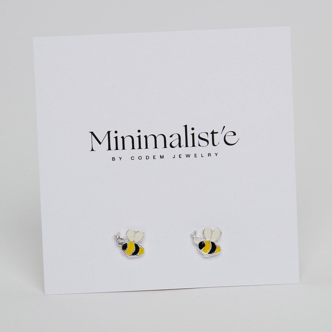 Earrings "Bee" 925 Silver