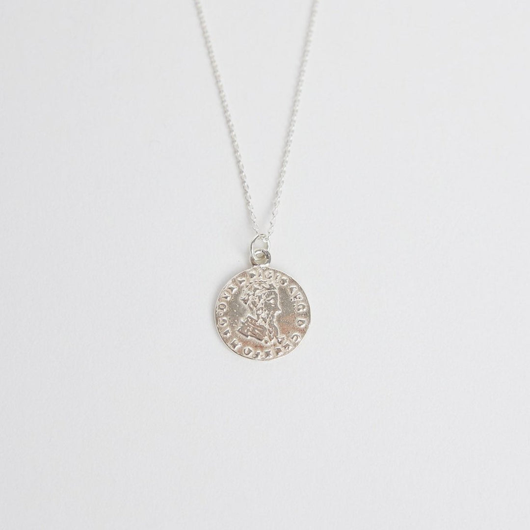 Necklace "Greek Coin" 925 Silver