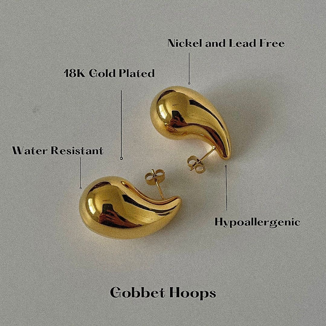 Earrings "Gobbet hoops"